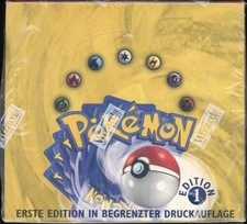 1999 Pokemon GERMAN 1st Edition Base Set Booster Box Display OPENED EMPTY