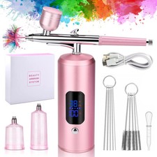 Professional Airbrush Kit Rechargeable With Nozzles For Nail Cake Decoration