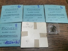 Pioneer Alarm Clock Hairsprings, New Old Stock, Clockmaker Parts #R213