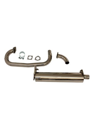 Stainless steel exhaust kit - stainless,