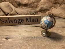 Vintage Antique 1960s Mini Globe World Globe Original Antique 