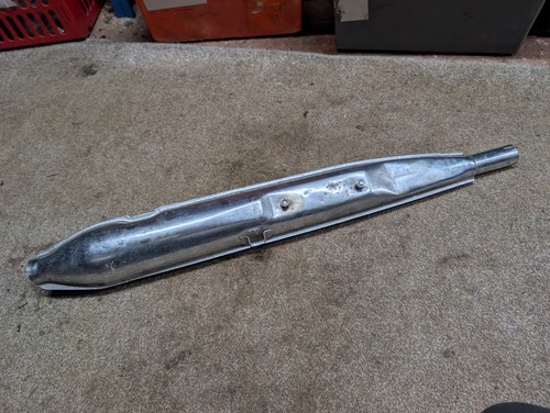 Vintage moped exhaust silencer - moped,