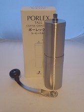Porlex Tall II Manual Coffee Grinder  Stainless Steel Body Ceramic Conical Burr