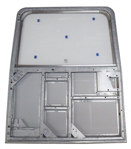 Plain glazed galvanised - glazed, rear