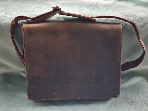 Visconti leather messenger - leather,