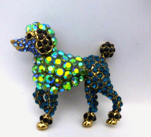 Standard poodle dog brooch - standard,