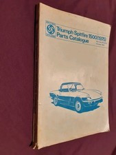 Triumph Spitfire 1500 Parts  Catalogue