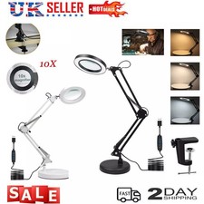 10X LED Magnifier Glass Desk