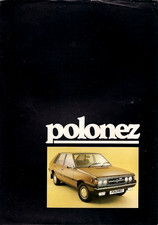 Polski Polonez 1500 1980-1981 UK Market Foldout Sales Brochure FSO