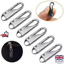 6PCS Universal Metal Zipper Pull Fixer Slider Puller Repair Replacement Zip Head