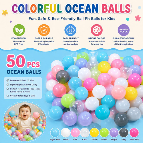 50pcs colourful ocean - 50pcs,