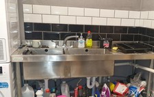 vogue double commercial sink