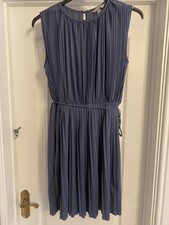 H&M pleated blue dress Size S