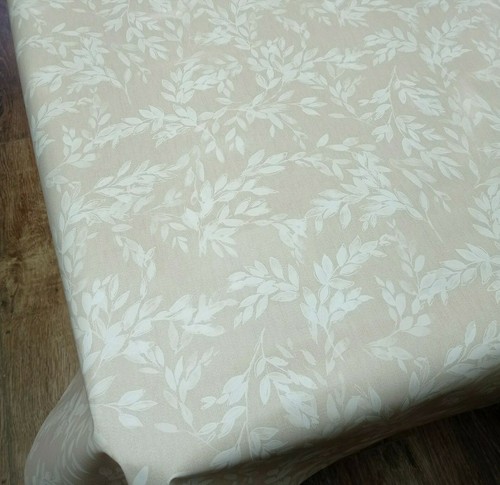 Isla leaf pattern beige pvc - isla,