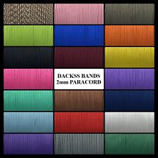   2mm Micro Paracord 15,25,50,100 FT Lanyard Survival Bushcraft Falconry Birds 