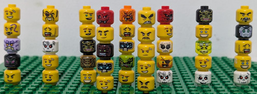 Lego minifigure ninjago head - lego,