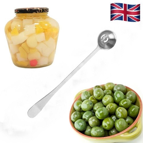 Olive strainer spoon stainless - spoon,