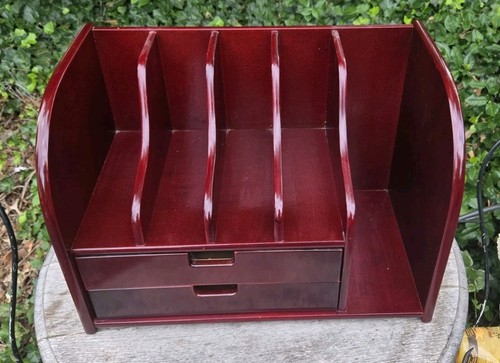 Mahogany secretary hutch - mahogany, hutch~desk