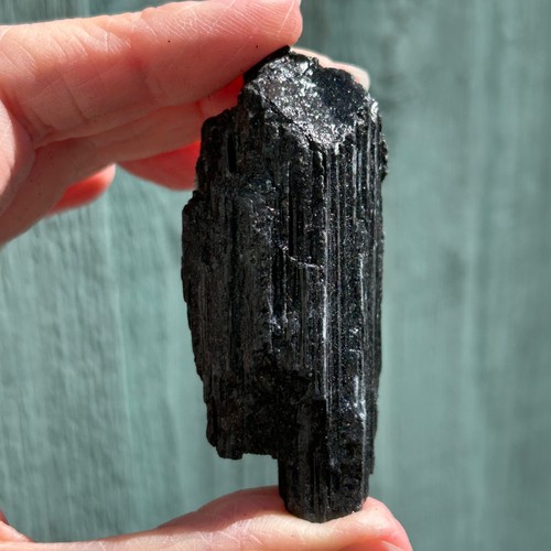 Raw black tourmaline - raw, (b)