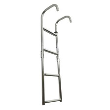 Stainless Steel Boarding Boat Ladder 4 Steps Hook Over Folding Foldable LADARCH4