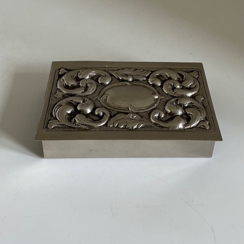 Vintage silver plated - plated, matchbox