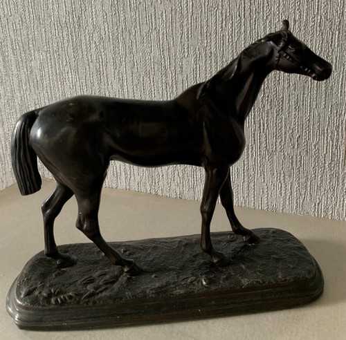 Metal horse possibly bronze - horse,