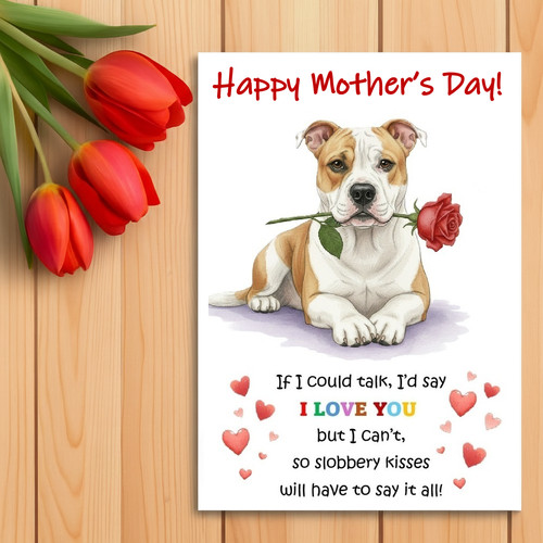 American bulldog mother - american, mother’s