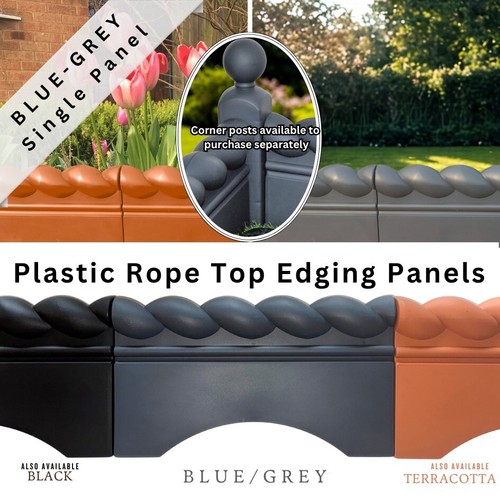 Blue brick grey rope top - rope,