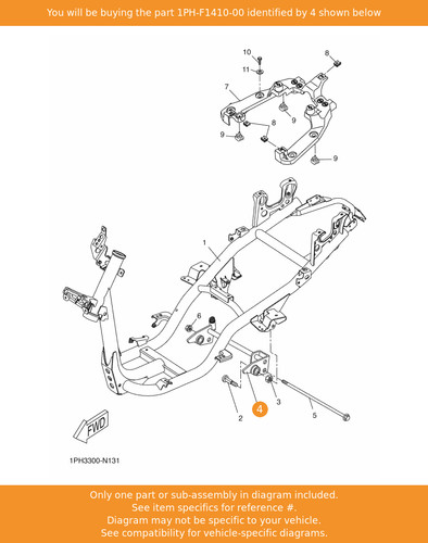 Yamaha engine bracket - yamaha,