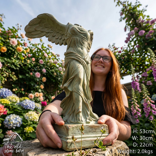 Wings sculpture resin garden - resin,