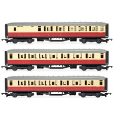 HORNBY BR GRESLEY PASSENGER COACH TRIPLE PACK OO GAUGE MODEL RAILWAYS