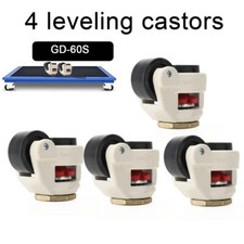 4PCS Set Swivel Heavy Duty Machine Levelling Castors Wheels 1000kg Load 50MM UK