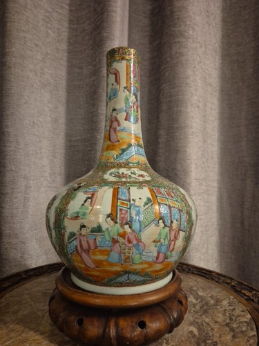 Chinese bottle vase qing - bottle, vase.
