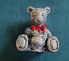 Pewter Teddy Bear Pin Cushion