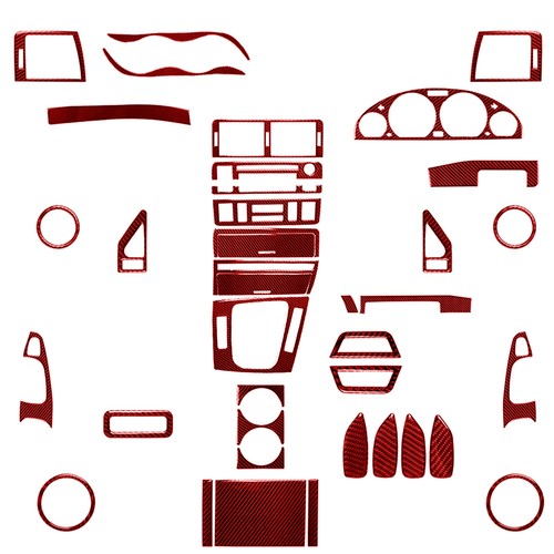 39pcs red carbon fiber full - fiber,