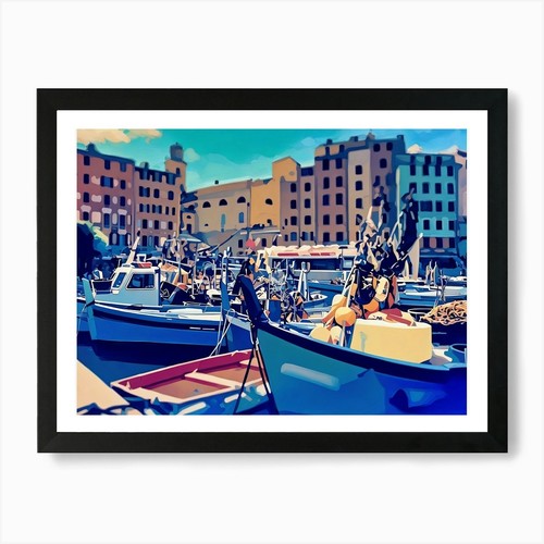 Fishing boats port - boats, a