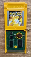NEW BATTERY Pokemon Yellow Nintendo Gameboy Color Advance Game, GENUINE, VGC!