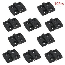 10 Pcs Black Plastic Butt Hinges Mini Folding Hinge for Small Drawer Jewelry Box