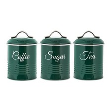 Tea Coffee Sugar Canisters Set