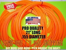 .155 X 21" PRE CUT PRO USA MADE SQUARE DIAMOND WALK BEHIND TRIMMER LINE CORD