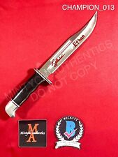 Jack Champion autographed signed real Buck 120 knife Scream Ghostface Beckett