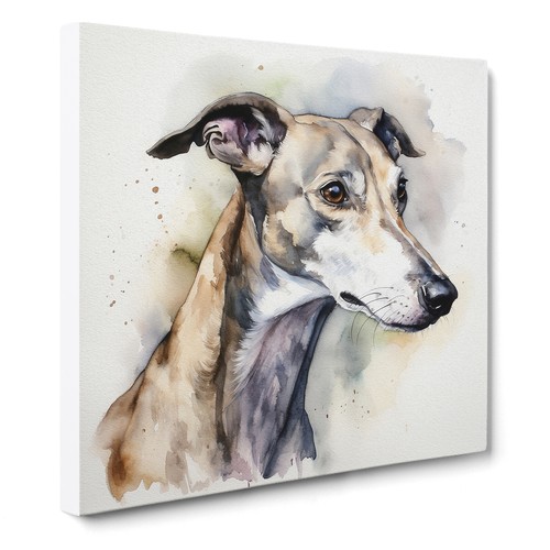 Greyhound dog canvas print - dog,