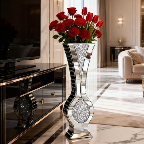 Mirror floor vase - mirror,