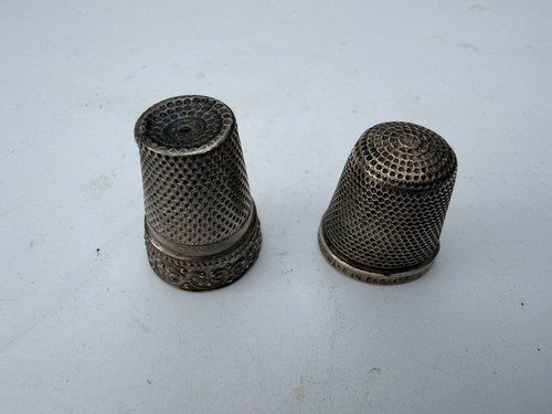 Two silver thimbles the spa - two, no