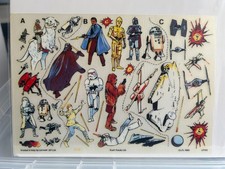 Star Wars Letraset Dairylea bumper transfer sheet from 1980 - ESB mail away only