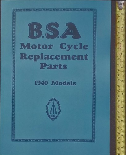 Bsa m20 parts book 1940 - bsa,