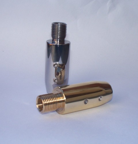 Polished silencer adaptor - polished,