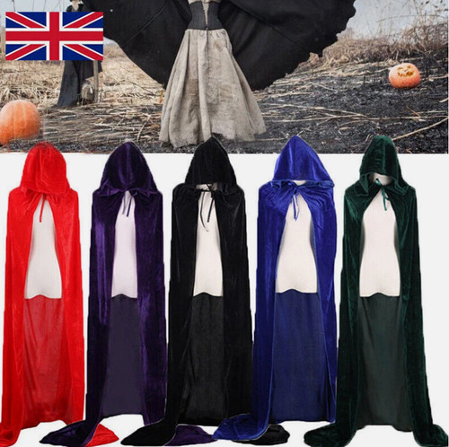 Adult velvet hooded robe - adult,