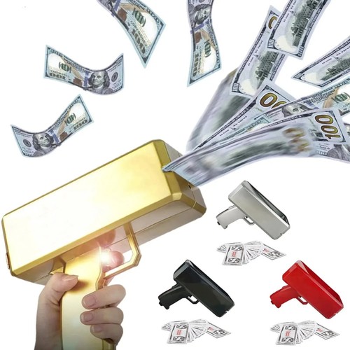 Cash cannon money gun - money, toy