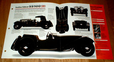 1937 JAGUAR SS100 SWALLOW SIDECAR ORIGINAL IMP BROCHURE SPECS INFO 37 SS 35-39